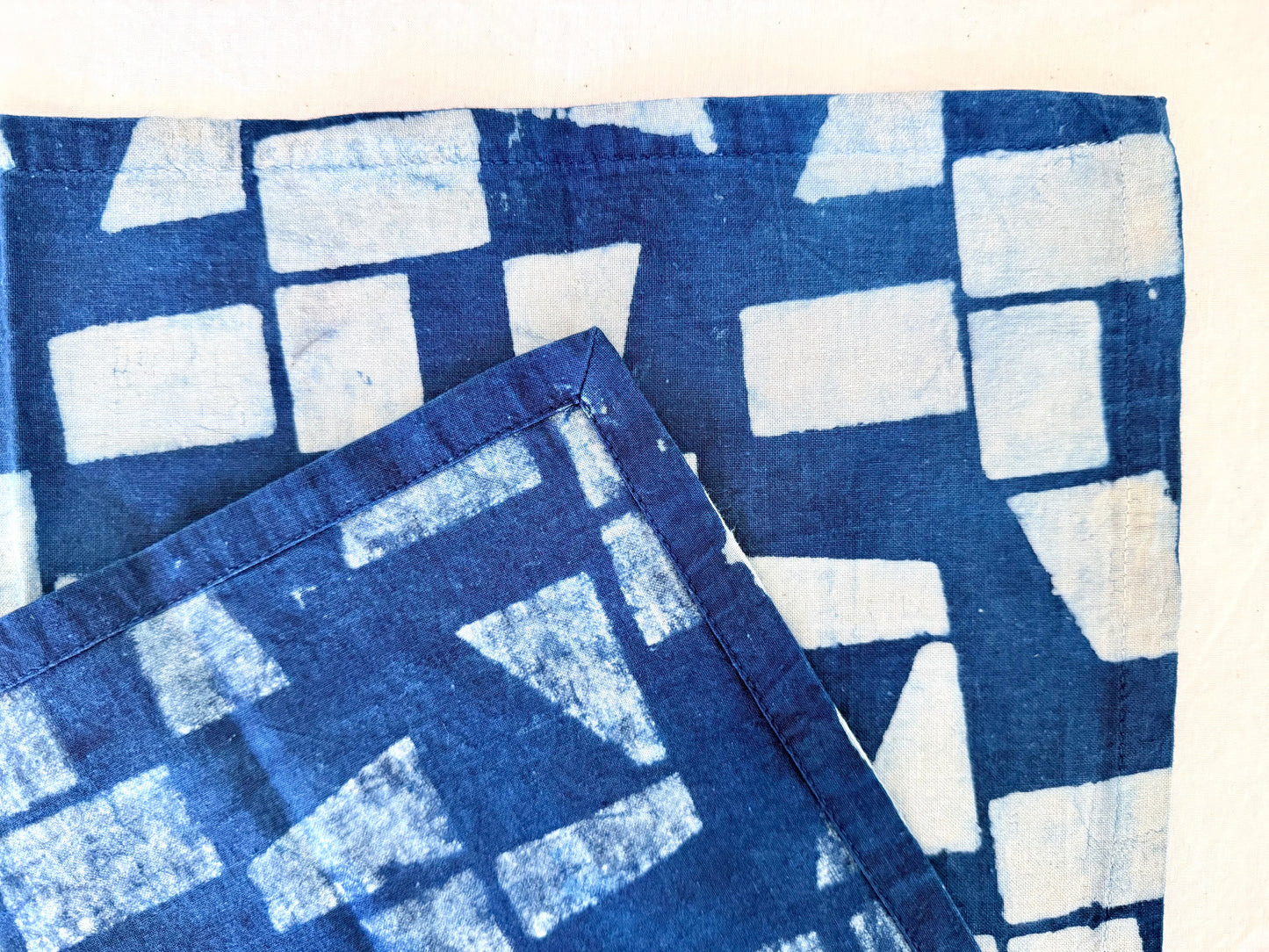 Indigo Abstract Napkin Set