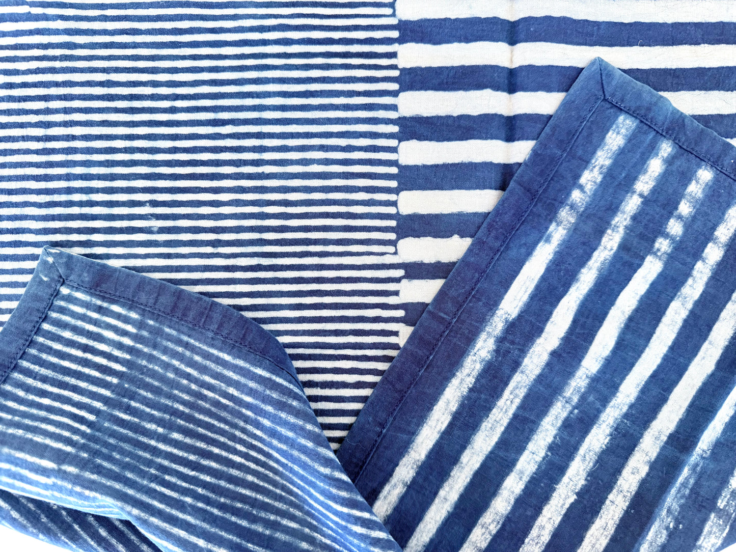 Indigo Stripes Napkin Set