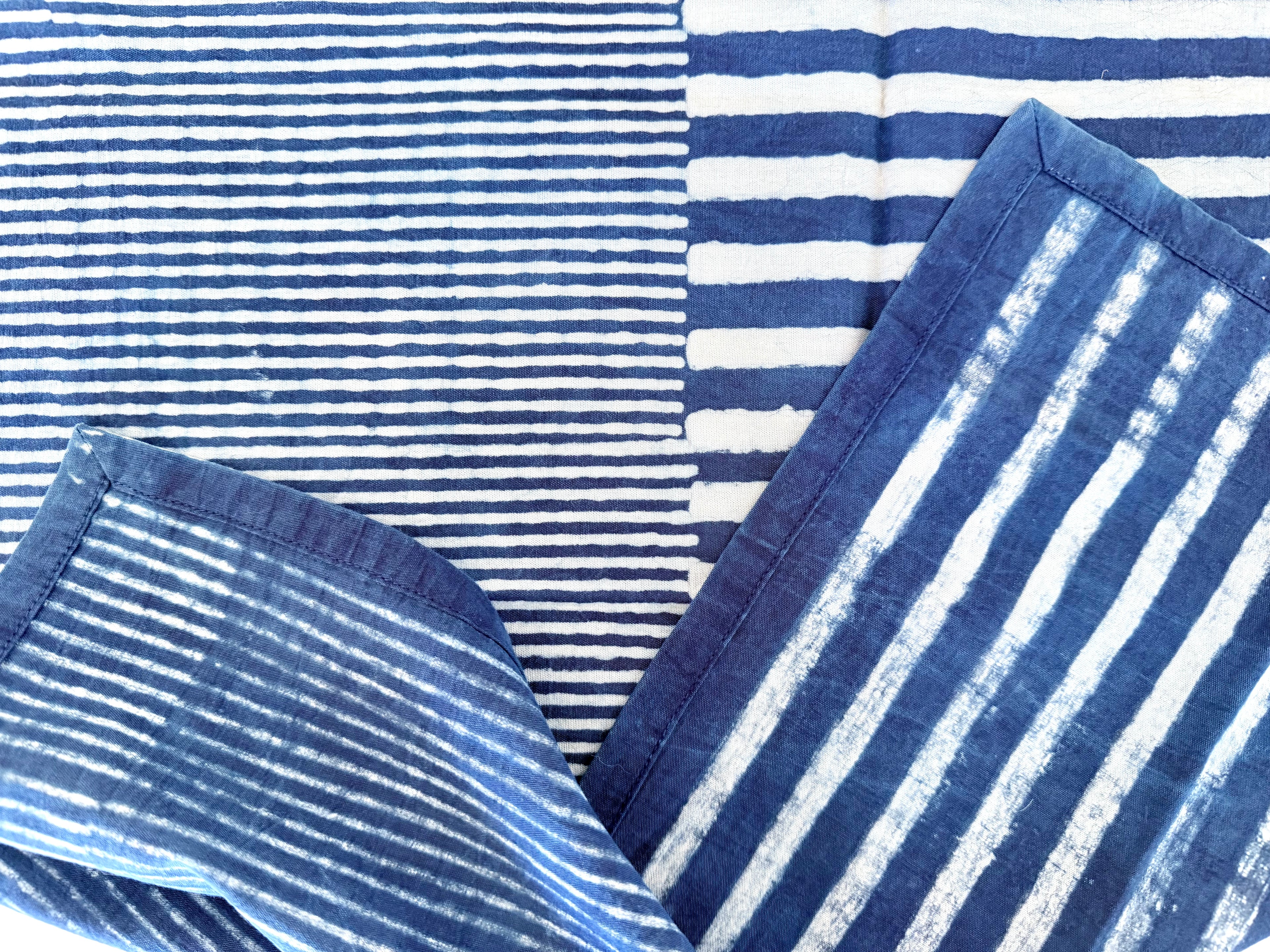 Indigo Stripes Napkin Set