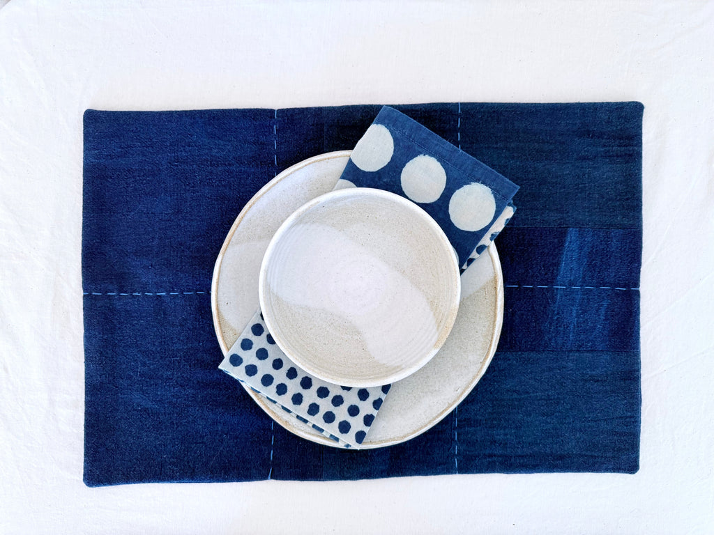 Indigo Mosaic Napkin Set