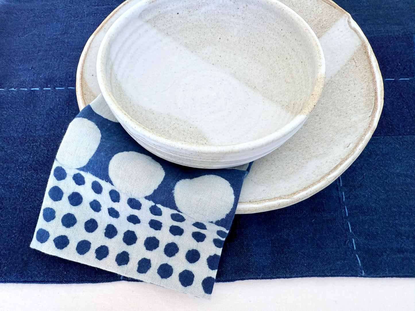 Indigo Circles Napkin Set