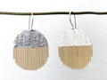 Half Circle Dangles Brass + Silver
