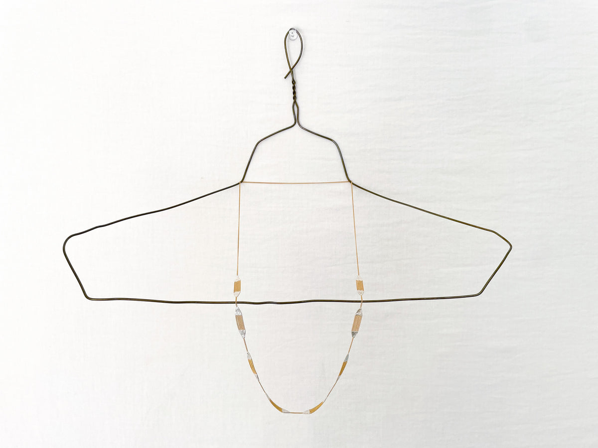 Minnow Necklace Brass + Silver