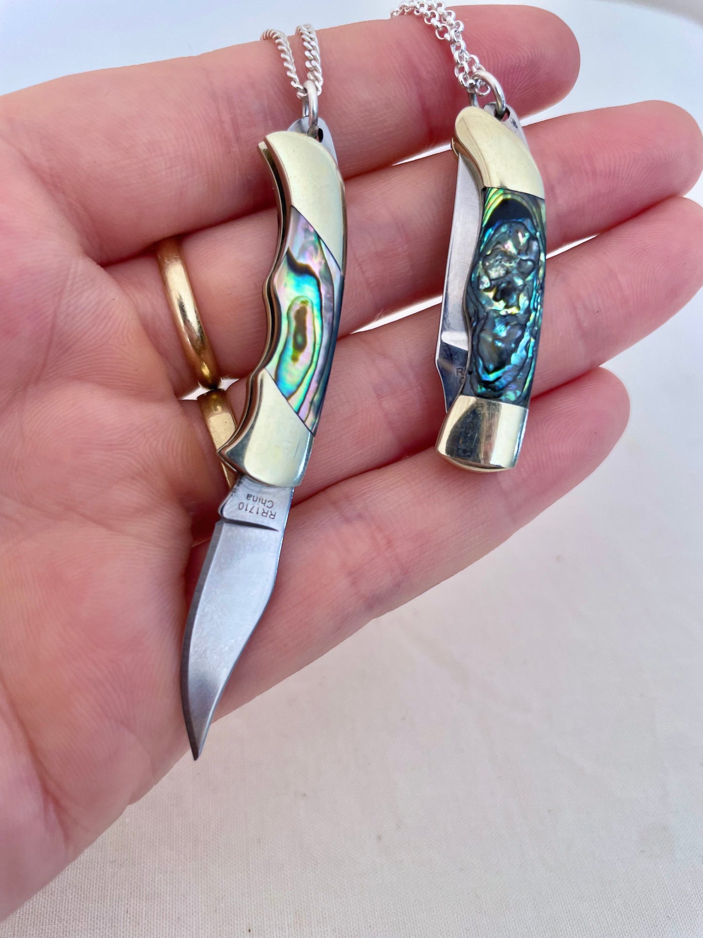 Abalone Knife Necklace