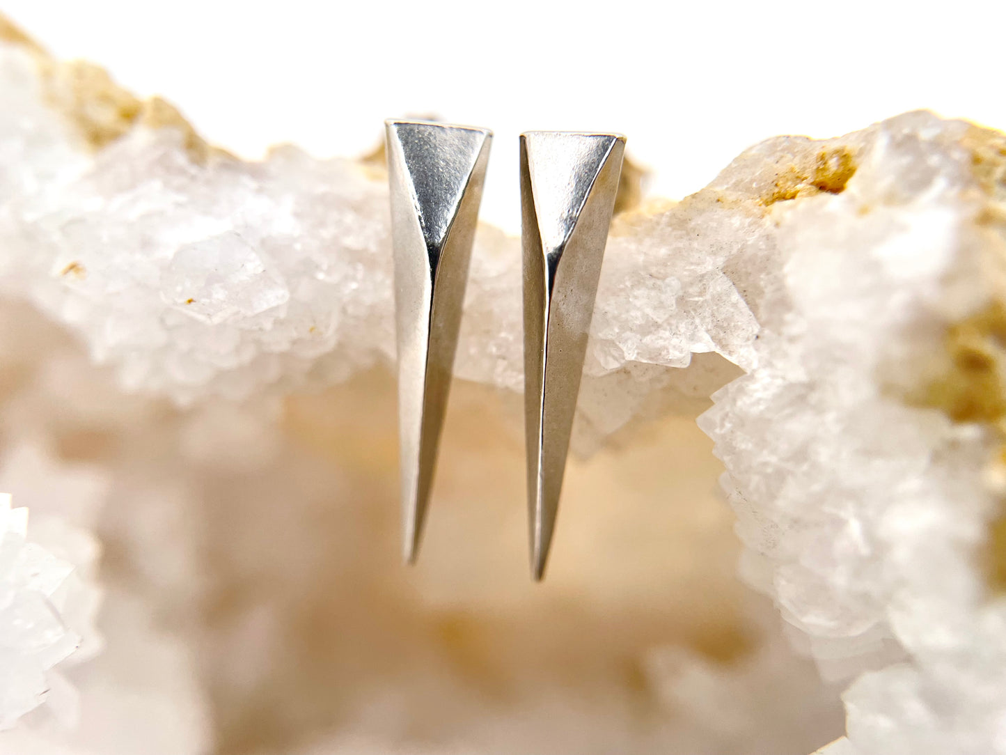 Silver Dagger Studs
