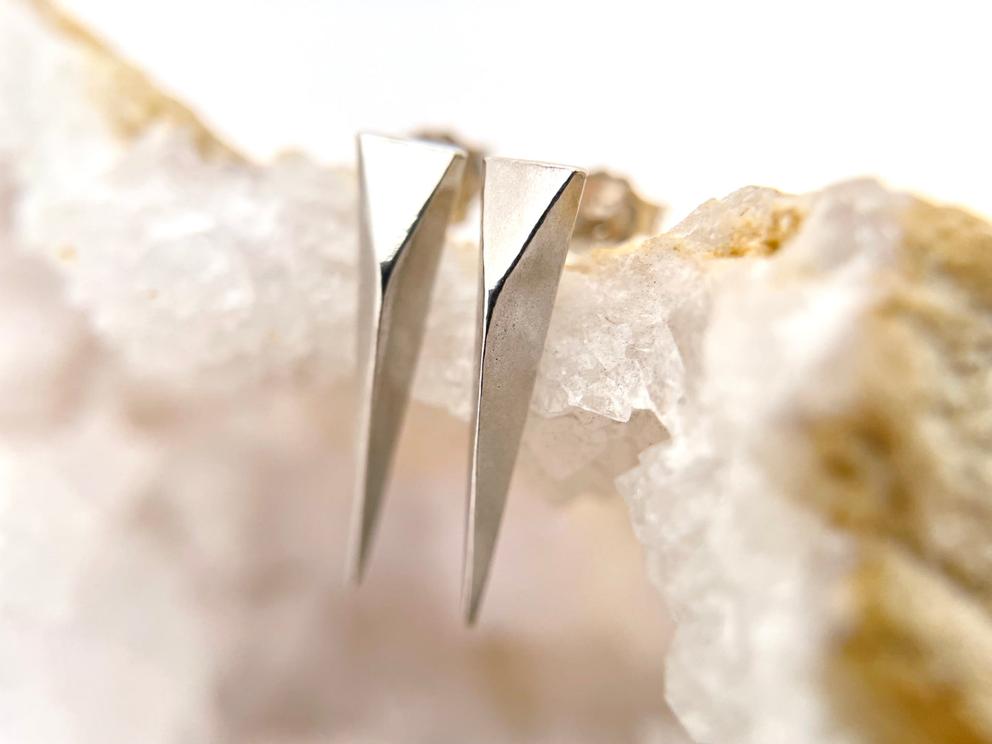 Silver Dagger Studs