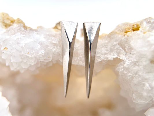 Silver Dagger Studs
