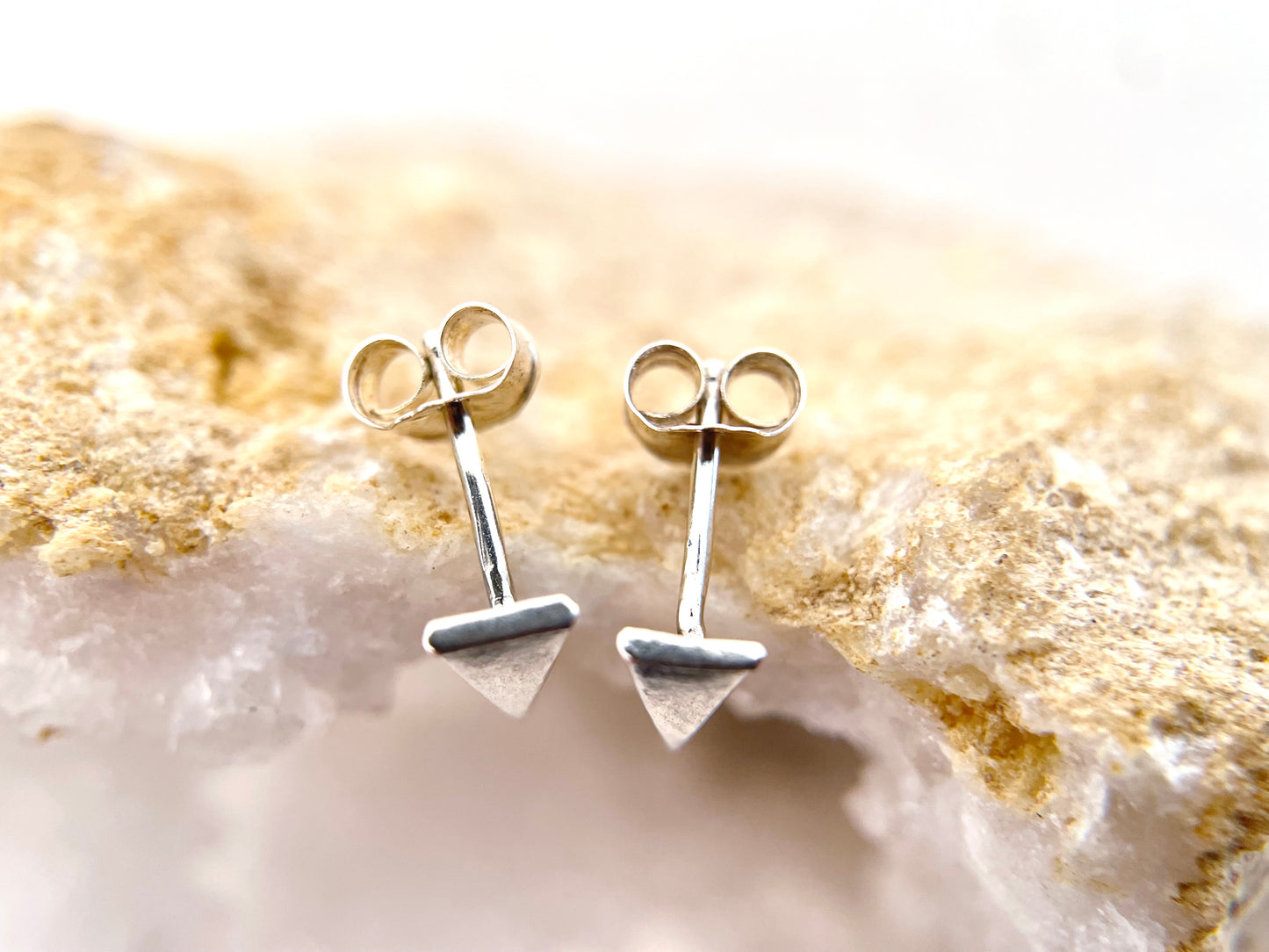 Silver Dagger Studs