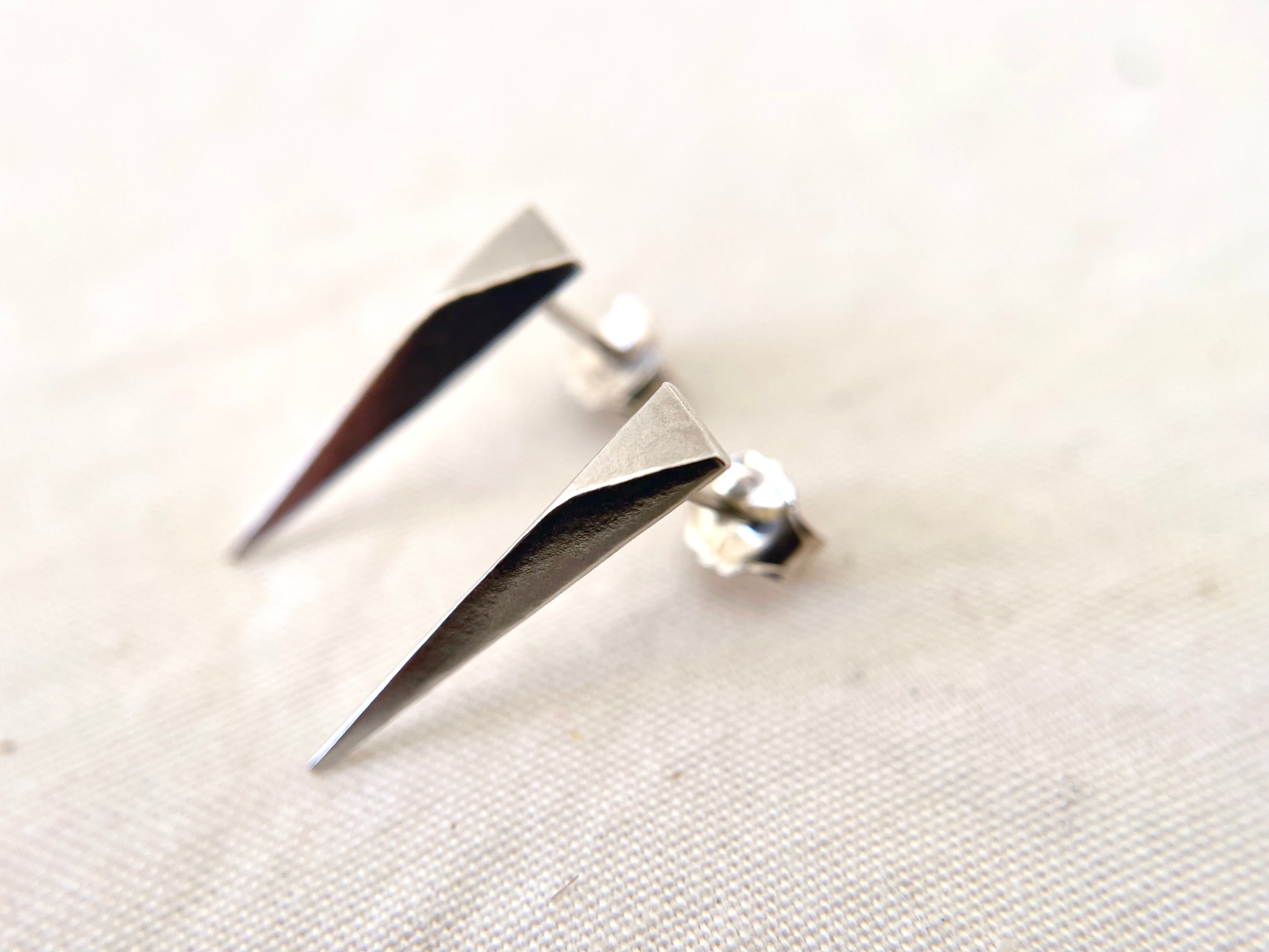 Silver Dagger Studs