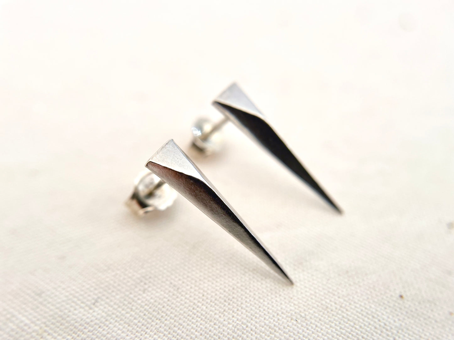 Silver Dagger Studs