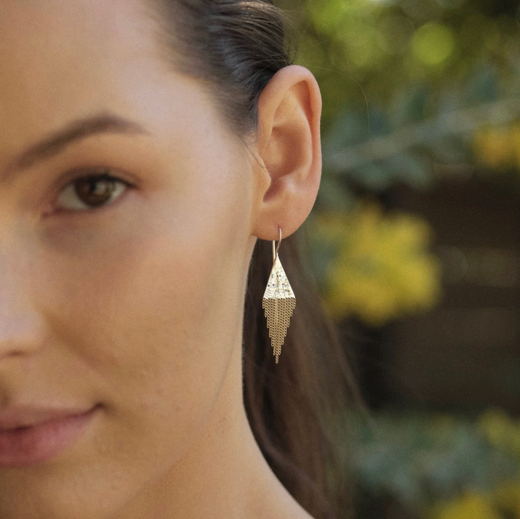 Lil' Triangle 14k Gold Earrings