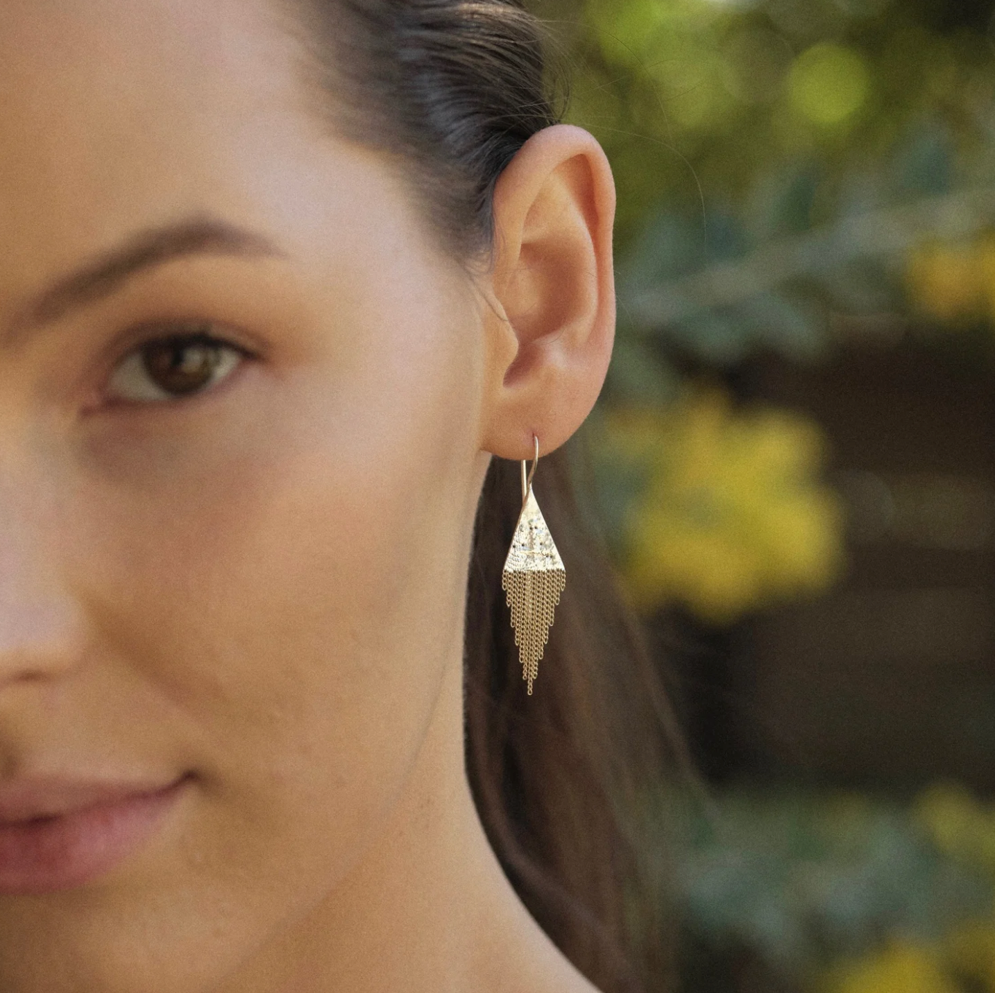 Lil' Triangle 14k Gold Earrings